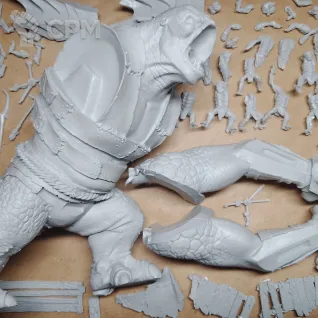Описание картинки Gundabad Catapult Troll. от Серж по цене 5 500руб | Свободный Рынок Миниатюр - СРМ