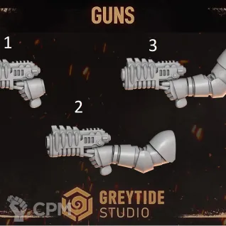 Описание картинки Plasma Pistol Legion of the Damned (Cursed company 2, 1 битц) от Dr. Printicus по цене 55руб | Свободный Рынок Миниатюр - СРМ
