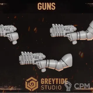Описание картинки Plasma Pistol pack Legion of the Damned (Cursed company 2) от Dr. Printicus по цене 150руб | Свободный Рынок Миниатюр - СРМ