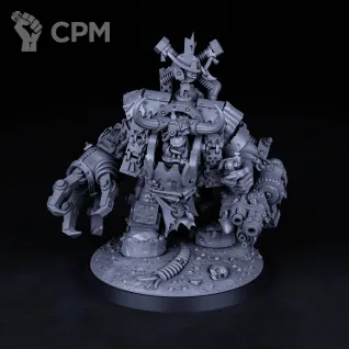 Описание картинки Миниатюра Орк Варбосс Кишкодав, Warboss от Brother Ork по цене 1 045руб | Свободный Рынок Миниатюр - СРМ