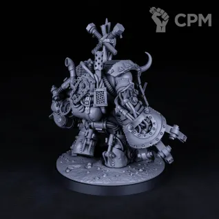 Описание картинки Миниатюра Орк Варбосс Кишкодав, Warboss от Brother Ork по цене 1 045руб | Свободный Рынок Миниатюр - СРМ