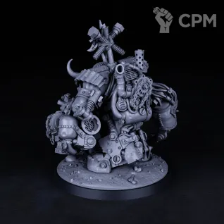 Описание картинки Миниатюра Орк Варбосс Кишкодав, Warboss от Brother Ork по цене 1 045руб | Свободный Рынок Миниатюр - СРМ