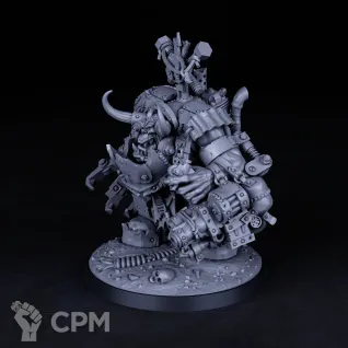 Описание картинки Миниатюра Орк Варбосс Кишкодав, Warboss от Brother Ork по цене 1 045руб | Свободный Рынок Миниатюр - СРМ