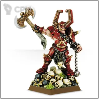 Описание картинки Champion of Khorne от OldHammer Мастерская по цене 350руб | Свободный Рынок Миниатюр - СРМ