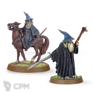 Описание картинки Gandalf the Grey Foot and Mounted от  по цене 750руб | Свободный Рынок Миниатюр - СРМ