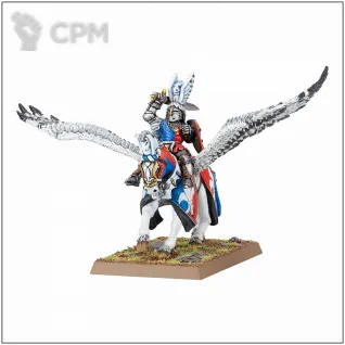 Описание картинки Bretonnia Lord with Sword and Shield on Pegasus от OldHammer Мастерская по цене 700руб | Свободный Рынок Миниатюр - СРМ