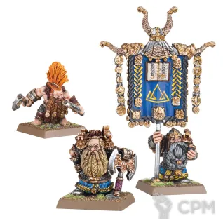 Описание картинки DWARF COMMAND SET (FW) от OldHammer Мастерская по цене 900руб | Свободный Рынок Миниатюр - СРМ