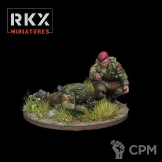 Описание картинки Британия, Десантники, British Paratroopers, 2inch mortar от 3DPrintClub по цене 150руб | Свободный Рынок Миниатюр - СРМ