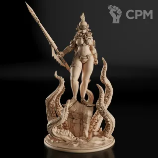 Описание картинки Krakken Huntress Фигурка от GAS3TXD  по цене 3 900руб | Свободный Рынок Миниатюр - СРМ