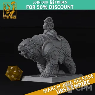 Описание картинки Kislev/ Hero on Bear II от Barduck Miniatures по цене 987руб | Свободный Рынок Миниатюр - СРМ