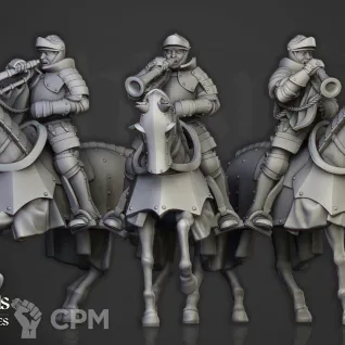 Описание картинки Sunland Knights on Horse от 3DPrintClub по цене 320руб | Свободный Рынок Миниатюр - СРМ