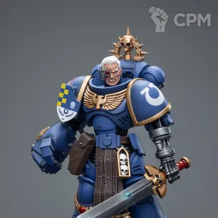 Описание картинки Ultramarines Lieutenant with Power Fist от Строго по-Имперски по цене 4 420руб | Свободный Рынок Миниатюр - СРМ