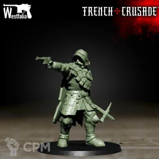 Описание картинки Lieutenant Red Brigade от Age of Printmar по цене 48руб | Свободный Рынок Миниатюр - СРМ