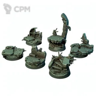 Описание картинки Battle Ruins Hero Toppers 40 мм (x6) от 3Д печать миниатюр по цене 1 237руб | Свободный Рынок Миниатюр - СРМ