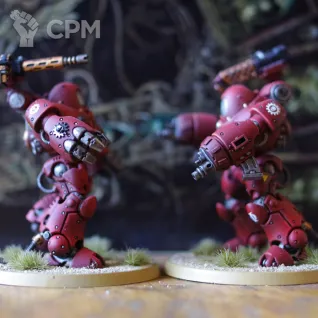 Описание картинки Adeptus Mechanicus Kastelan Robots and Tech-Priest от Biosphere по цене 8 500руб | Свободный Рынок Миниатюр - СРМ