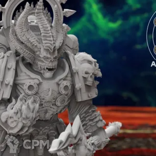 Описание картинки 3(ТРИ) x Chaos Space Marines Sorcerer/ Маг CSM от 3Д печать миниатюр по цене 1 521руб | Свободный Рынок Миниатюр - СРМ