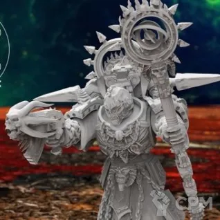 Описание картинки 3(ТРИ) x Chaos Space Marines Sorcerer/ Маг CSM от 3Д печать миниатюр по цене 1 521руб | Свободный Рынок Миниатюр - СРМ