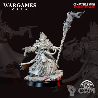 Описание картинки Heretic Abyssal Priest от PocketSized Prints по цене 400руб | Свободный Рынок Миниатюр - СРМ