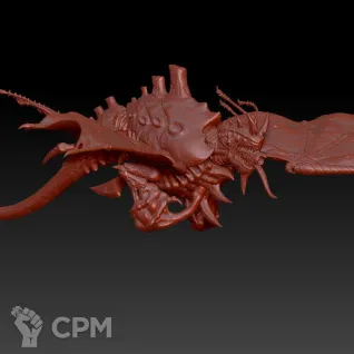 Описание картинки Hive Crone от MrMetalHorror по цене 1 500руб | Свободный Рынок Миниатюр - СРМ
