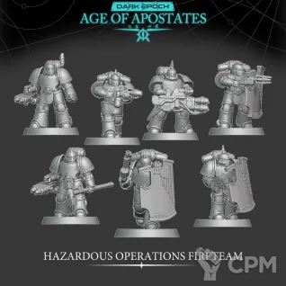 Описание картинки Hazardous Operation Fireteam от PocketSized Prints по цене 1 800руб | Свободный Рынок Миниатюр - СРМ