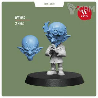 Описание картинки Franky-Ork and Gobbo-Brain от Артель W по цене 1 550руб | Свободный Рынок Миниатюр - СРМ