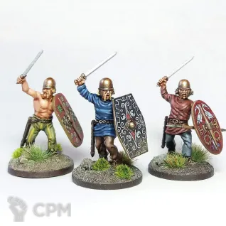 Описание картинки Gallic Warriors от Base 28 по цене 4 125руб | Свободный Рынок Миниатюр - СРМ
