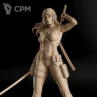 Описание картинки Snake Eyes Female Фигурка (G.I. Joe) от GAS3TXD  по цене 3 900руб | Свободный Рынок Миниатюр - СРМ