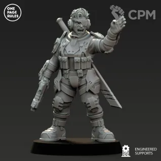 Описание картинки Sly Marbo/Human Defence Force - Drill Sergeant OPR от Laboratory of Chaos по цене 50руб | Свободный Рынок Миниатюр - СРМ
