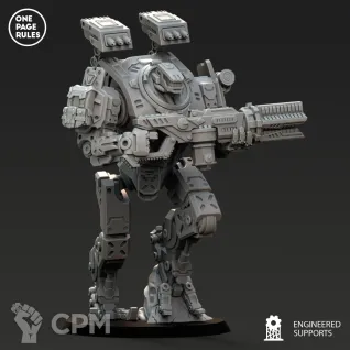 Описание картинки Sentinels/Human Defence Force - Light Walker OPR от Laboratory of Chaos по цене 450руб | Свободный Рынок Миниатюр - СРМ