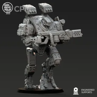 Описание картинки Sentinels/Human Defence Force - Light Walker OPR от Laboratory of Chaos по цене 450руб | Свободный Рынок Миниатюр - СРМ