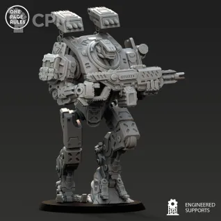 Описание картинки Sentinels/Human Defence Force - Light Walker OPR от Laboratory of Chaos по цене 450руб | Свободный Рынок Миниатюр - СРМ