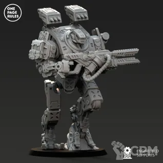 Описание картинки Sentinels/Human Defence Force - Light Walker OPR от Laboratory of Chaos по цене 450руб | Свободный Рынок Миниатюр - СРМ