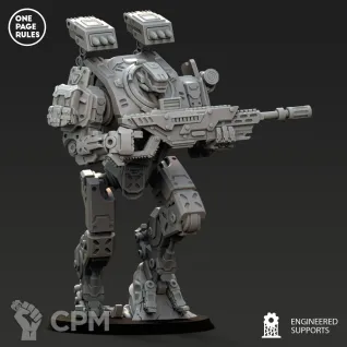 Описание картинки Sentinels/Human Defence Force - Light Walker OPR от Laboratory of Chaos по цене 450руб | Свободный Рынок Миниатюр - СРМ