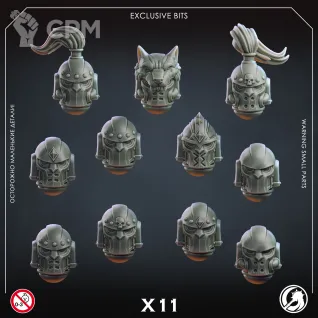 Описание картинки Wolves Heads от GreyStorm по цене 500руб | Свободный Рынок Миниатюр - СРМ