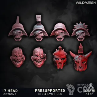 Описание картинки Chaos Wrath - Bestiarii Multipart Squad от PocketSized Prints по цене 850руб | Свободный Рынок Миниатюр - СРМ