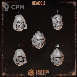 Описание картинки Heads Legion of the Damned (1 битц) от Dr. Printicus по цене 45руб | Свободный Рынок Миниатюр - СРМ