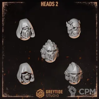 Описание картинки Heads 2 Legion of the Damned от Dr. Printicus по цене 150руб | Свободный Рынок Миниатюр - СРМ