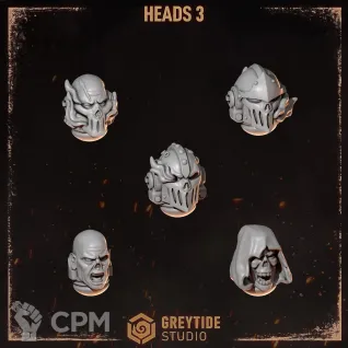 Описание картинки Heads 3 Legion of the Damned от Dr. Printicus по цене 150руб | Свободный Рынок Миниатюр - СРМ