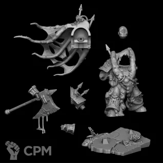 Описание картинки Миниатюра глубинного десантника (Lord of Virulence, Lord of Contagion, Sorcerer in Termin) от Brother Ork по цене 760руб | Свободный Рынок Миниатюр - СРМ