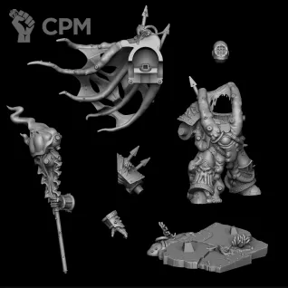 Описание картинки Миниатюра глубинного десантника (Lord of Virulence, Lord of Contagion, Sorcerer in Termin) от Brother Ork по цене 760руб | Свободный Рынок Миниатюр - СРМ