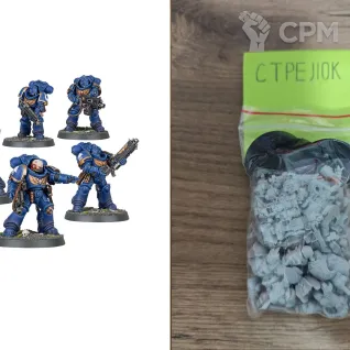 Описание картинки Heavy Intercessors (Литье) от Барахолка CTPEJIKA по цене 1 600руб | Свободный Рынок Миниатюр - СРМ