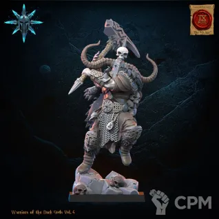 Описание картинки Heavy Weapon Barbarian Chief от PocketSized Prints по цене 300руб | Свободный Рынок Миниатюр - СРМ