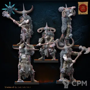 Описание картинки Heavy Weapon Barbarian Regiment x10 от PocketSized Prints по цене 1 700руб | Свободный Рынок Миниатюр - СРМ