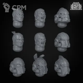 Описание картинки Charharadons Upgrade - Helmets - WebWay от WebWay 3D по цене 400руб | Свободный Рынок Миниатюр - СРМ