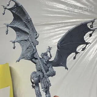 Описание картинки Daemons Of Khorne Bloodthirster от 3Д печать миниатюр по цене 2 977руб | Свободный Рынок Миниатюр - СРМ