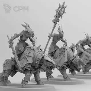 Описание картинки Bloodcrushers of Khorne от 3Д печать миниатюр по цене 659руб | Свободный Рынок Миниатюр - СРМ