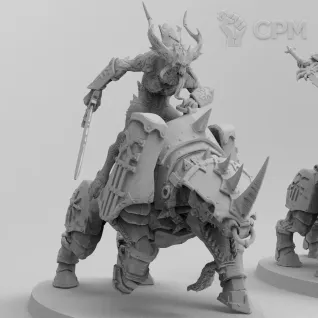 Описание картинки Bloodcrushers of Khorne от 3Д печать миниатюр по цене 659руб | Свободный Рынок Миниатюр - СРМ