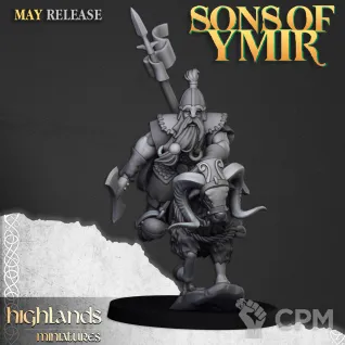 Описание картинки Mounted Dwarfs от 3DPrintClub по цене 200руб | Свободный Рынок Миниатюр - СРМ