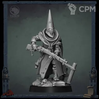 Описание картинки Hermanos Penitentes (Yeoman Pilgrim) от Manufactorum76 по цене 900руб | Свободный Рынок Миниатюр - СРМ