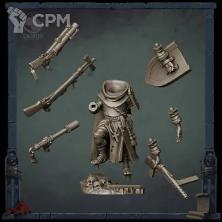 Описание картинки Hermanos Penitentes (Yeoman Pilgrim) от Manufactorum76 по цене 900руб | Свободный Рынок Миниатюр - СРМ